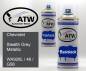 Preview: Chevrolet, Stealth Grey Metallic, WA928L / 46 / G56: 400ml Sprühdose + 400ml Klarlack - Set, von ATW Autoteile West.
